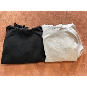 Quince Kids Tencel Modal Hoodie Bundle Black Heather Grey Size 12 Lot of 2